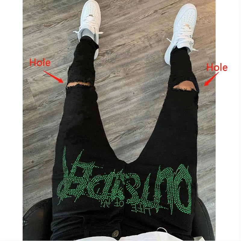 Life Of Outsider Jeans  Green 28  - VONVEX