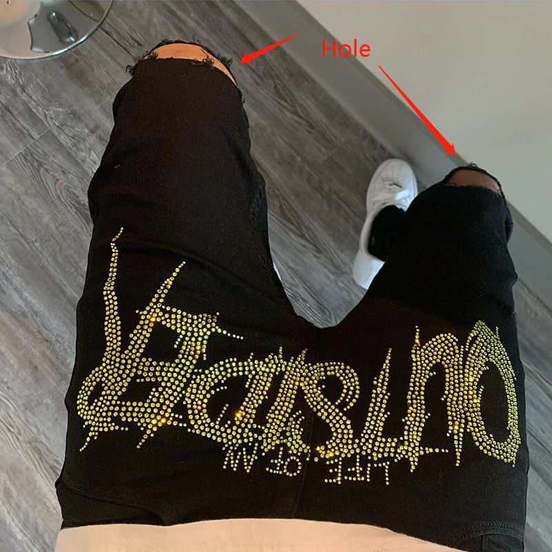 Life Of Outsider Jeans  Golden 28  - VONVEX