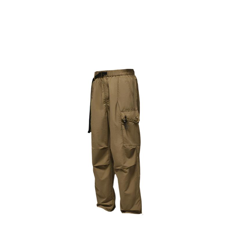Oversized Pleated Cargo Pants  Khakis S  - VONVEX