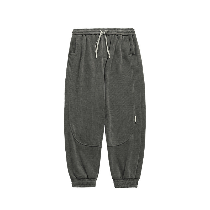 Chenille Pants Dark Gray S - VONVEX