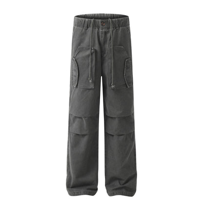 Paratrooper Pleat Pants  Grey S  - VONVEX