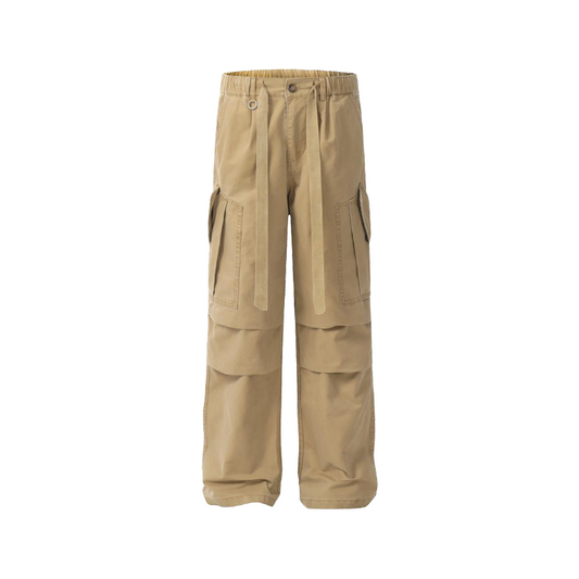 Rugged Parachute Cargo Pants     - VONVEX