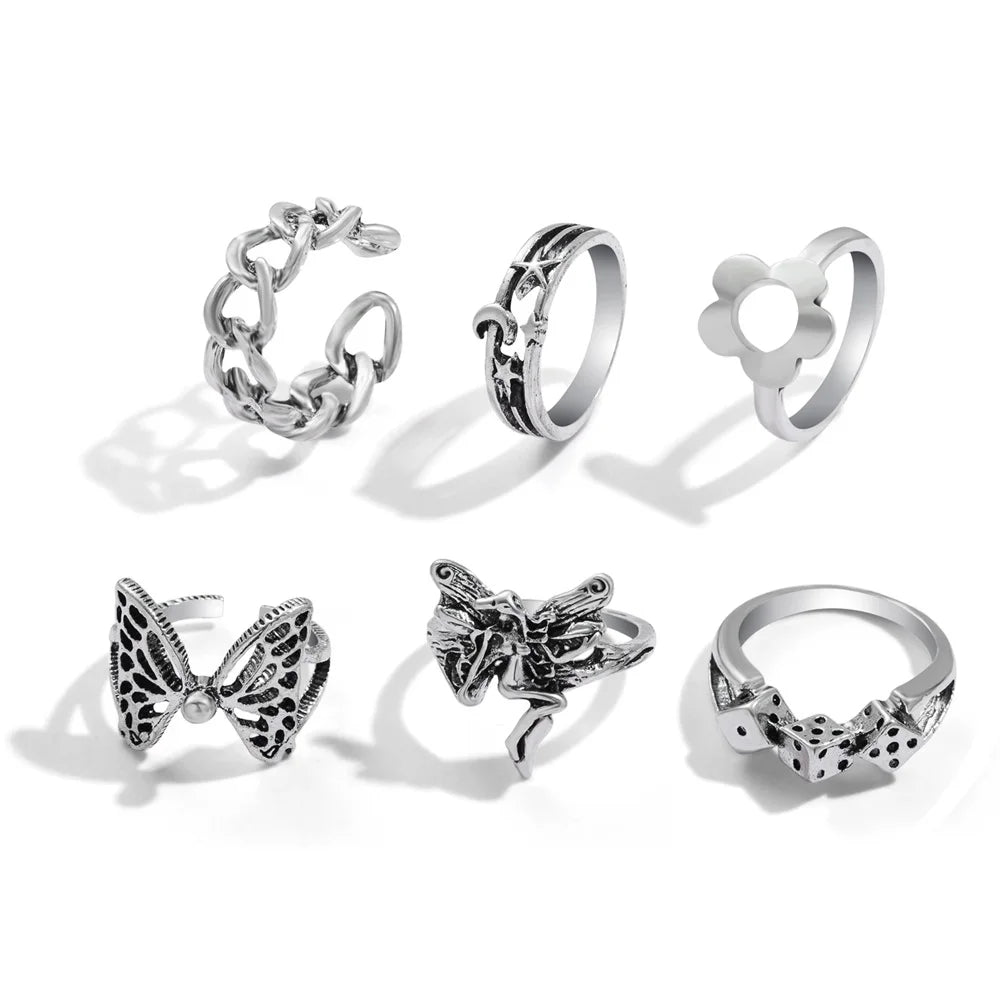 Vintage Soul 5-Piece Rings  Style-3   - VONVEX