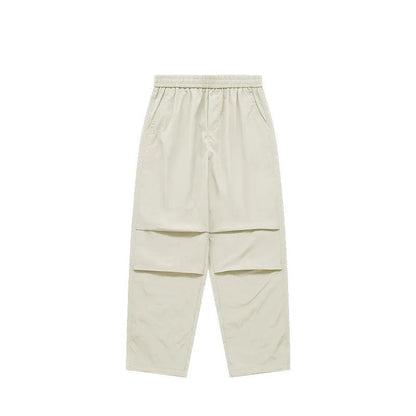 Parachute Elastic Waist Cargo Pants  White sand XS  - VONVEX
