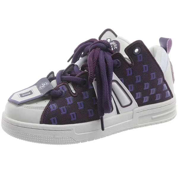 Y2K Purple Pulse Sneakers  Purple 35  - VONVEX