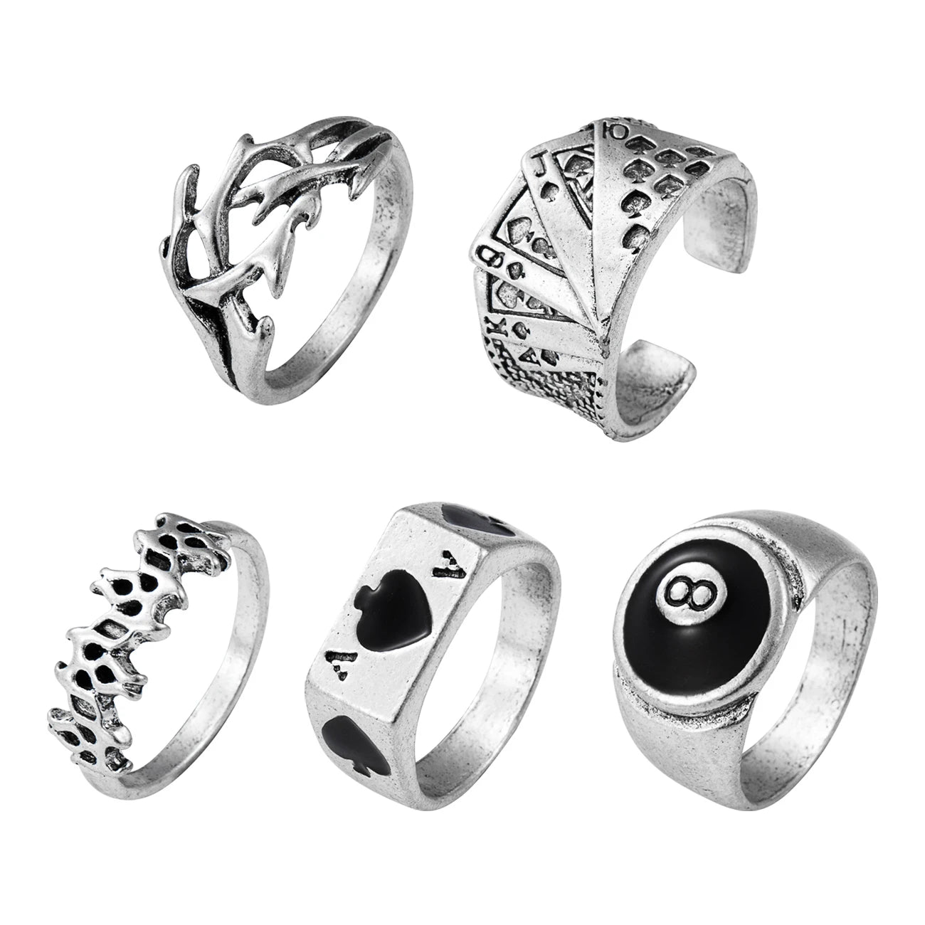 Vintage Soul 5-Piece Rings  Style-6   - VONVEX
