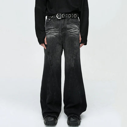 American Style Streetwear Wide Leg Pants     - VONVEX