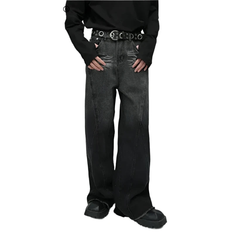 American Style Streetwear Wide Leg Pants     - VONVEX