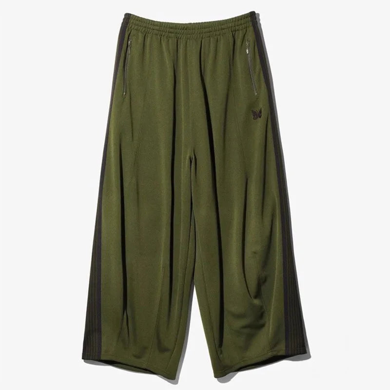 Y2k Butterfly Drift Striped Sweatpants     - VONVEX