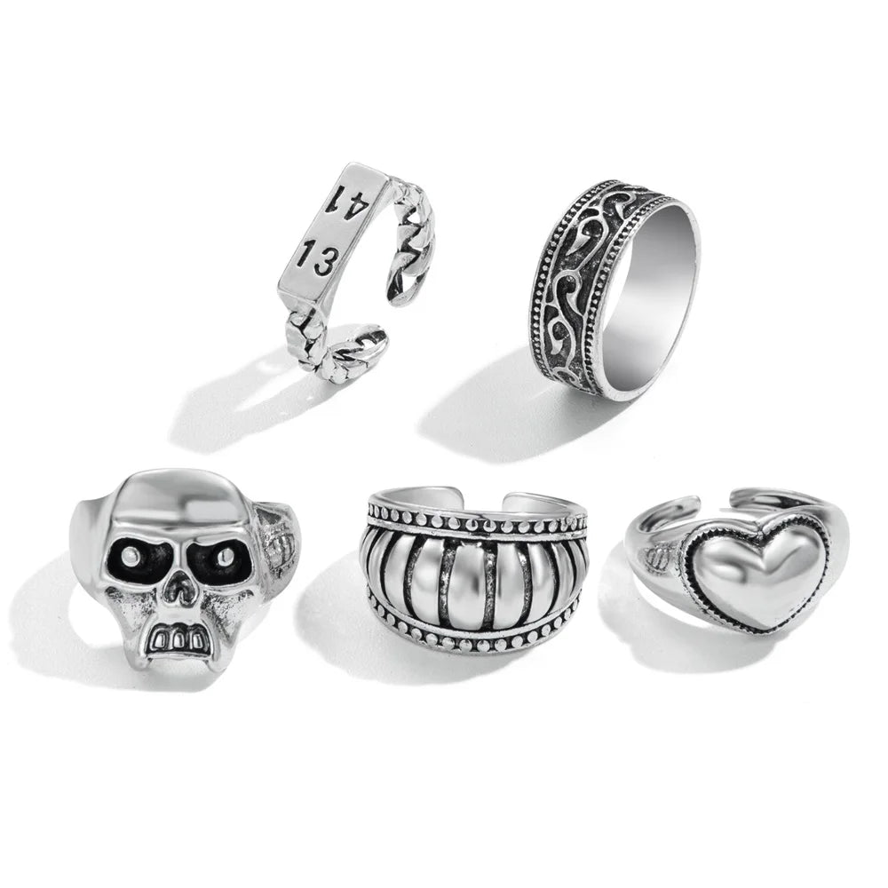 Vintage Soul 5-Piece Rings  Style-8   - VONVEX