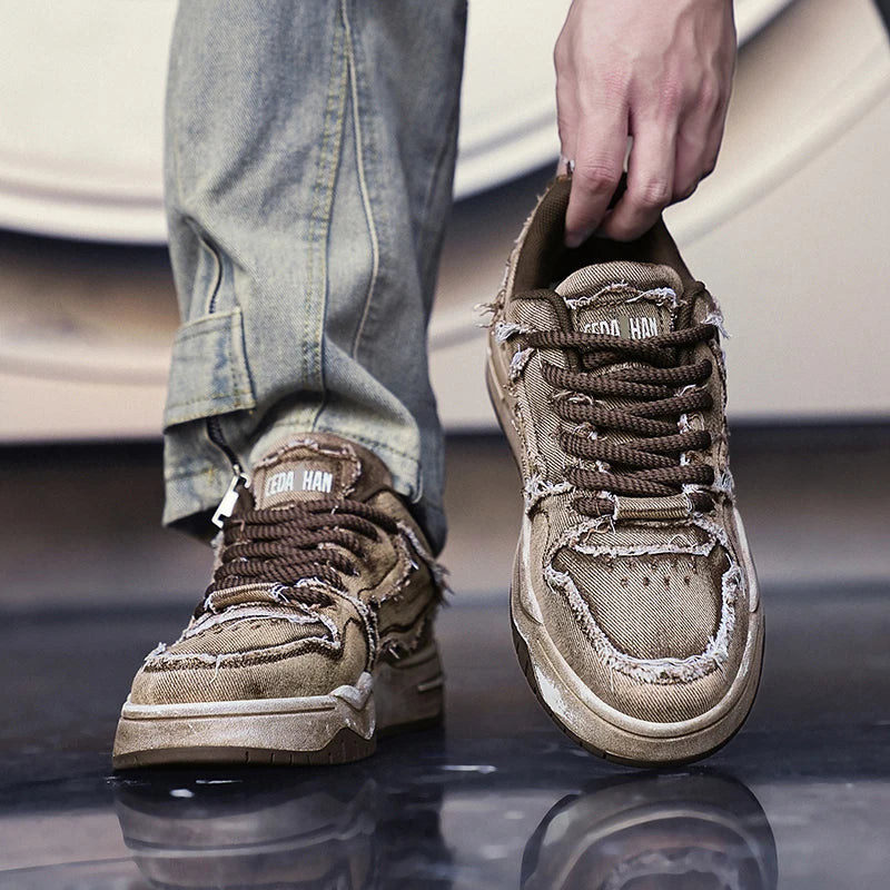 Cowboy Mesh Stride Sneakers     - VONVEX