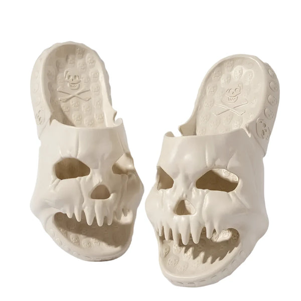 Spooky Skull Slippers     - VONVEX