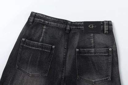 Crisscross Denim Jeans     - VONVEX