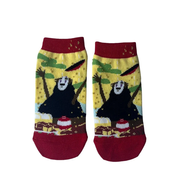 Cartoon Printed Half Socks  Honghuangwulian   - VONVEX