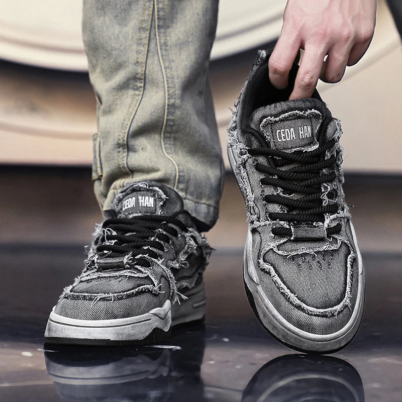 Cowboy Mesh Stride Sneakers     - VONVEX