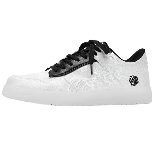 Yagasuri Japanese Art Sneakers  White 36  - VONVEX