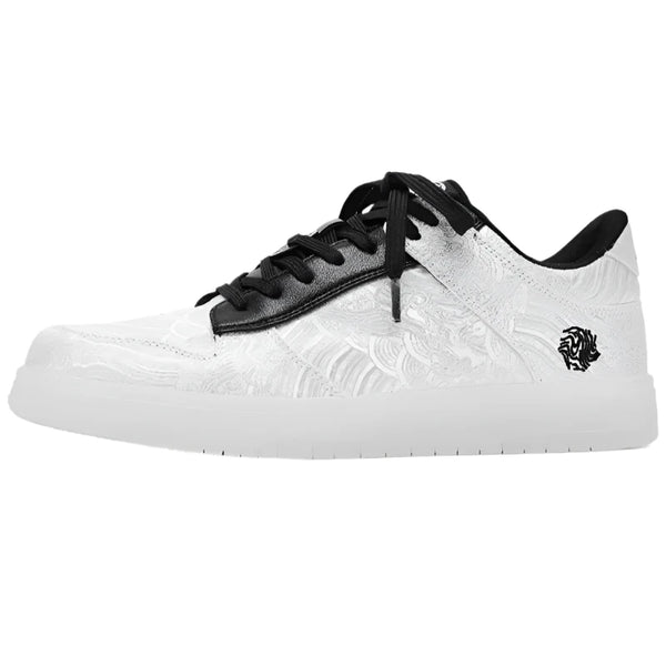 Yagasuri Japanese Art Sneakers  White 36  - VONVEX