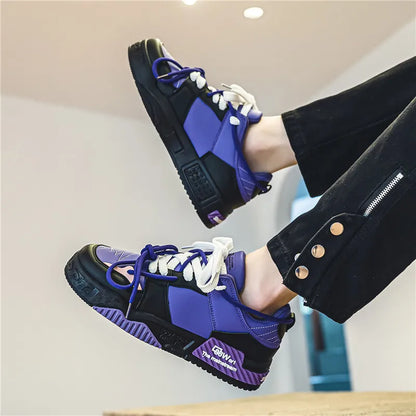 Bold Color Fusion  Sneakers     - VONVEX