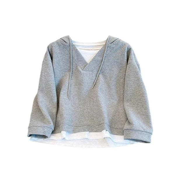 Y2K Women's Patchwork Hoodie     - VONVEX