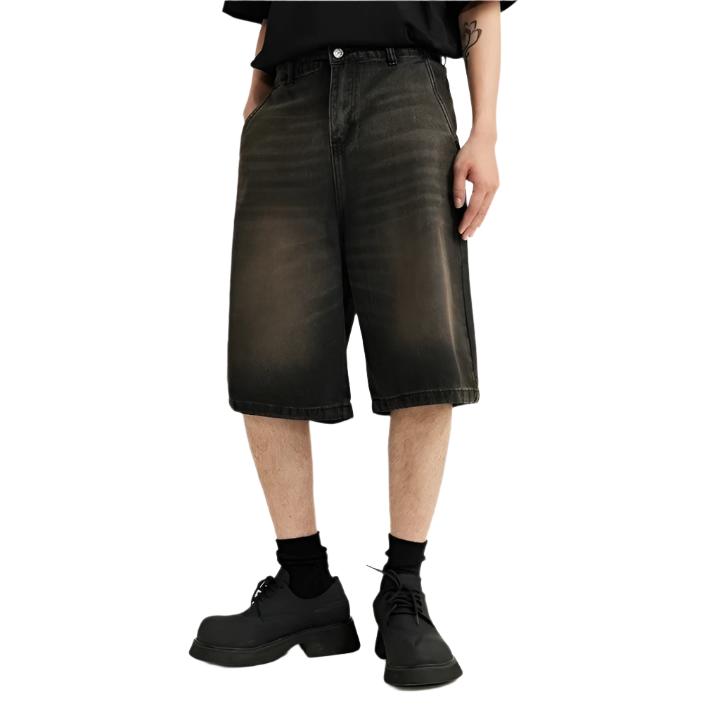 Denim Fade High Street Jorts     - VONVEX