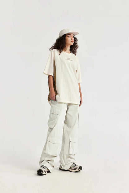 Casual 3D Wide-leg Cargo Pants     - VONVEX