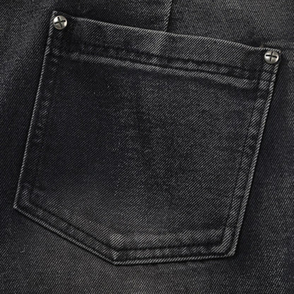 Crisscross Denim Jeans     - VONVEX