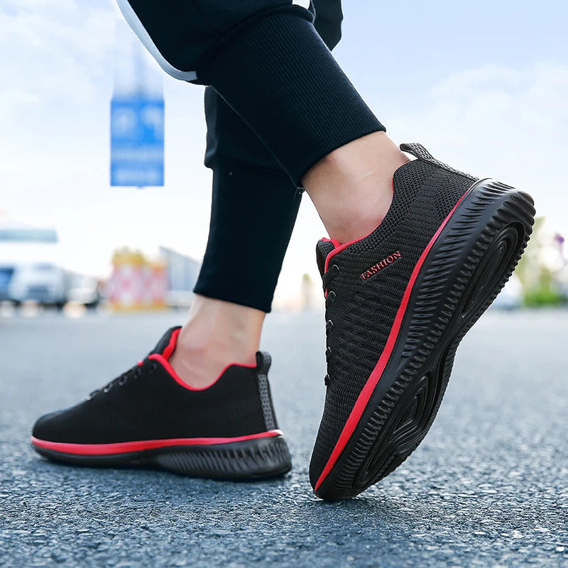 Splicing Color Flexible Sneakers     - VONVEX