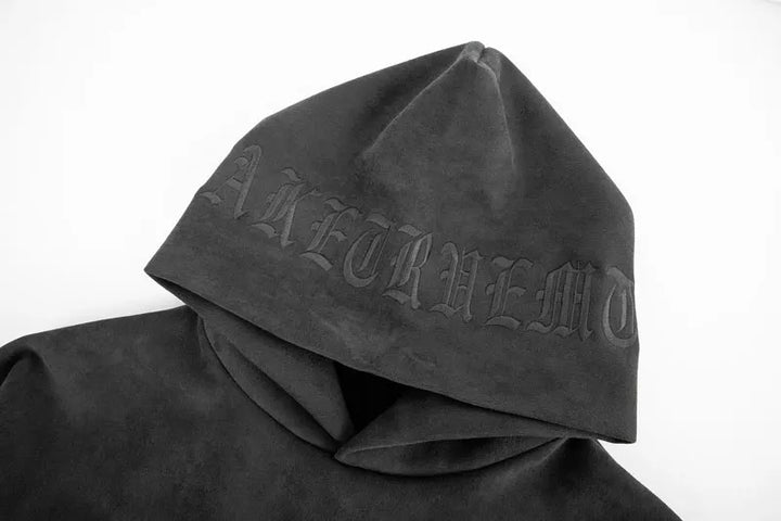 Y2k Vintage Suede Hoodie - VONVEX