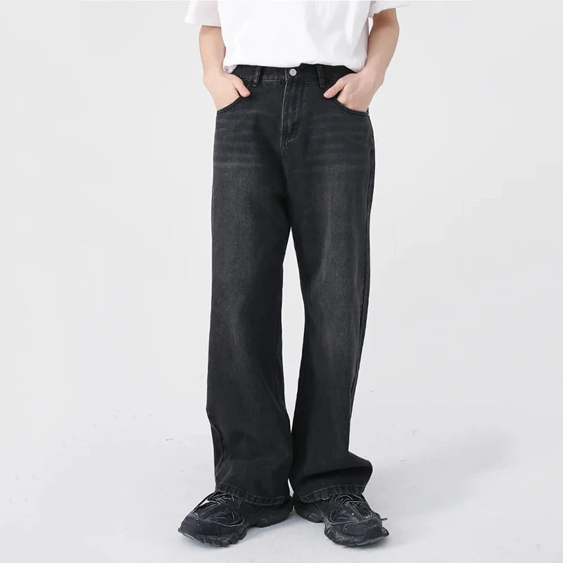 Wide-leg Vintage Jeans     - VONVEX