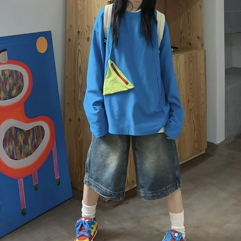 Vintage Denim Cargo Shorts     - VONVEX