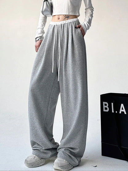 Y2K Oversized Baggy Sweatpants     - VONVEX