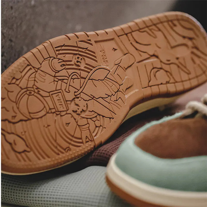 Deadly Rabbit Embroidery Sneakers     - VONVEX