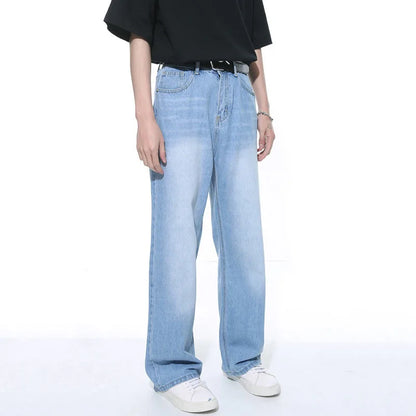 Wide-leg Vintage Jeans     - VONVEX