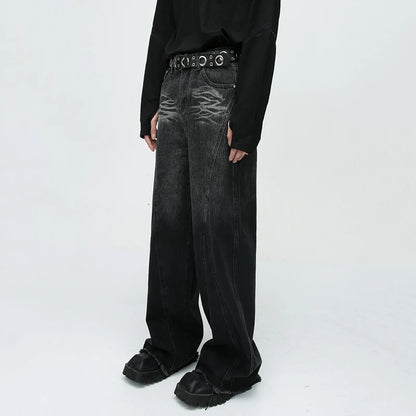 American Style Streetwear Wide Leg Pants     - VONVEX