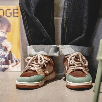 Deadly Rabbit Embroidery Sneakers     - VONVEX