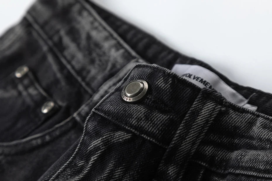 Crisscross Denim Jeans     - VONVEX