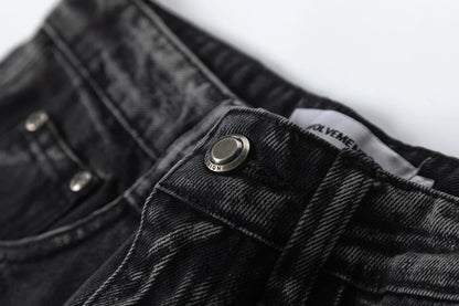 Crisscross Denim Jeans     - VONVEX