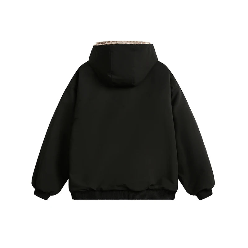 Reversible Wool Heavy Jacket     - VONVEX