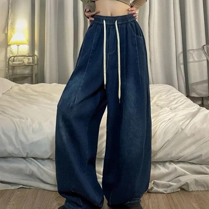 Vintage Y2K Wide Leg Jeans     - VONVEX