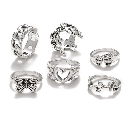 Vintage Soul 5-Piece Rings  Style-4   - VONVEX