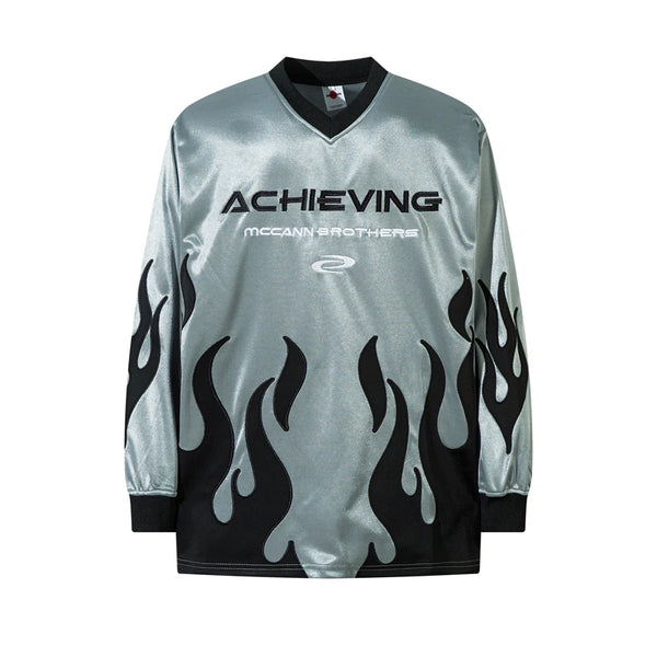 Ignition on Flame Sweater Gray M - VONVEX