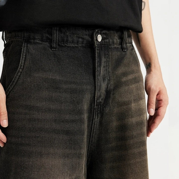 Denim Fade High Street Jorts     - VONVEX