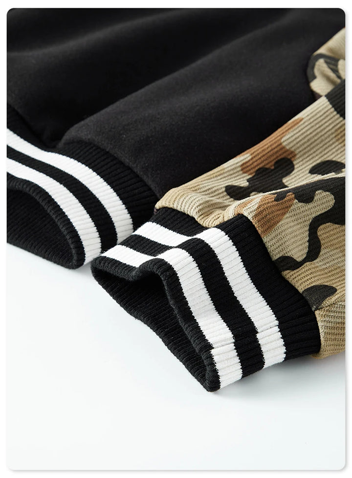Women's Camouflage Varsity Jacket     - VONVEX