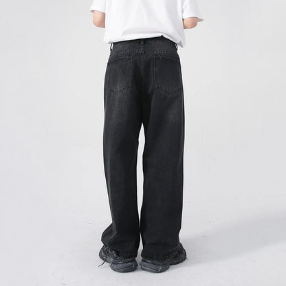 Wide-leg Vintage Jeans     - VONVEX