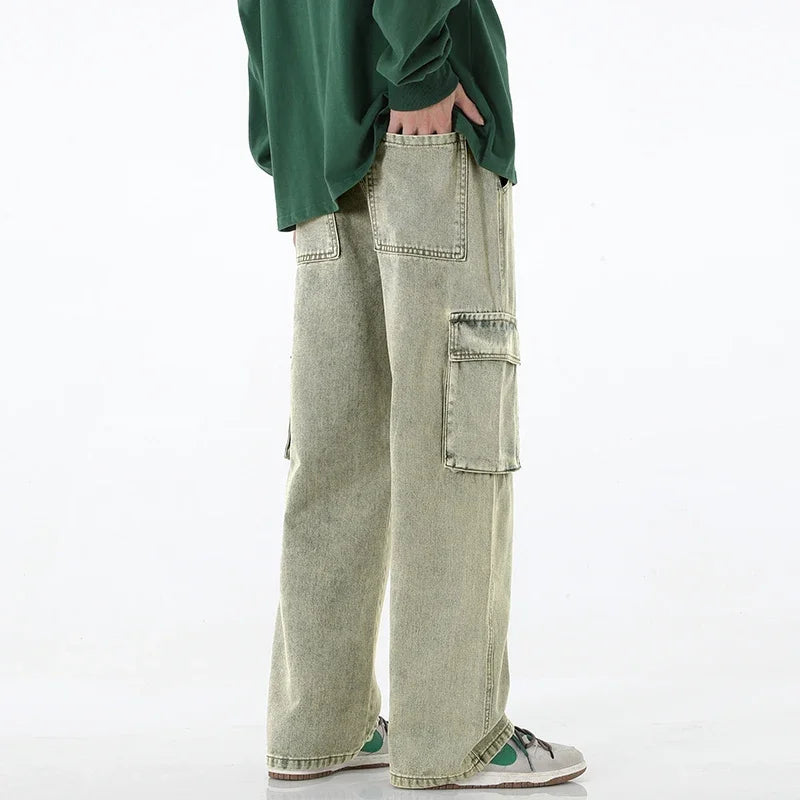 Y2k Cargo Baggy Jeans     - VONVEX
