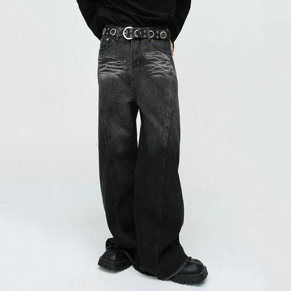 American Style Streetwear Wide Leg Pants     - VONVEX