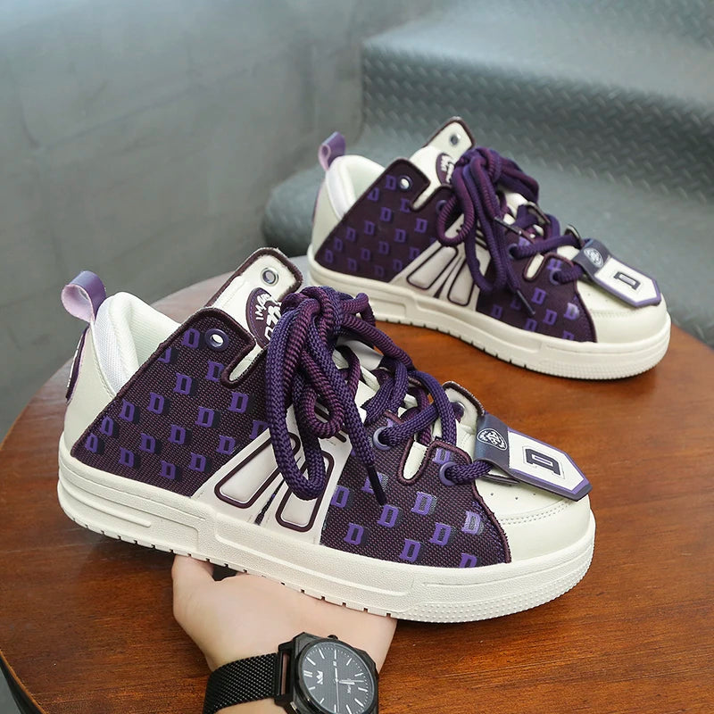 Y2K Purple Pulse Sneakers     - VONVEX