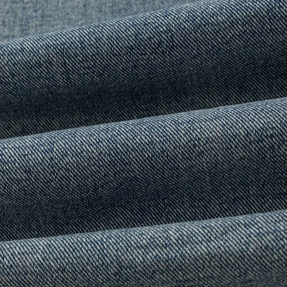 Flame Embroidery Denim Jeans     - VONVEX