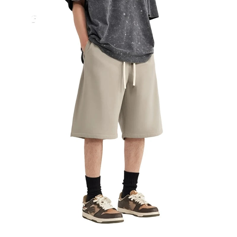Basic Color Straight-leg Short  Khaki XS  - VONVEX