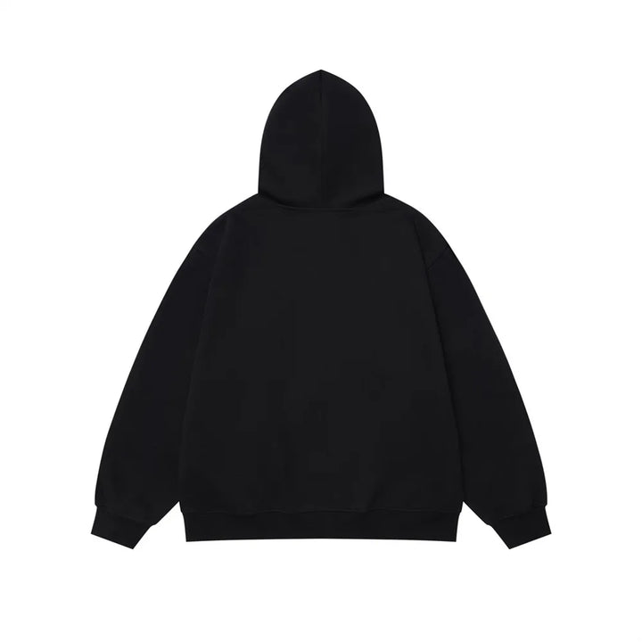 Chilling Dudes Winter Portrait Print Hoodie     - VONVEX